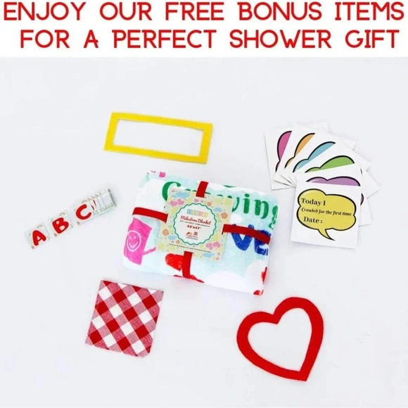 NEW! Personalized Baby Monthly Milestone Blanket - Picture 3 of 5